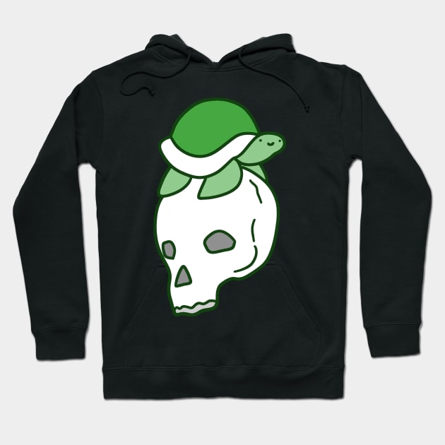 Green Skull Turtle Hoodie by saradaboru